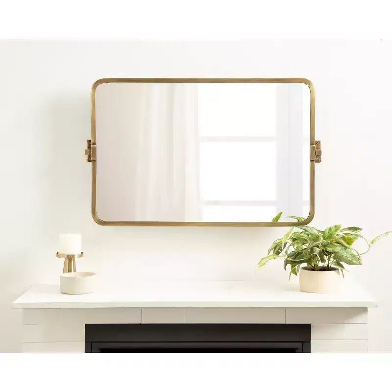 Kate & Laurel All Things Decor Specchio da parete girevole Elijah 20"x32", oro