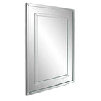 Specchio da parete rotondo Howard Elliott 38"x38" in rame brunito con cornice parziale in legno marrone: Stile moderno, Nessun assemblaggio richiesto