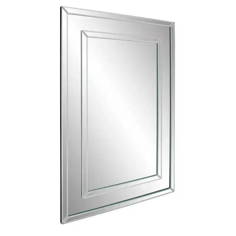 Specchio da parete rotondo Howard Elliott 38"x38" in rame brunito con cornice parziale in legno marrone: Stile moderno, Nessun assemblaggio richiesto