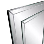 Specchio da parete rotondo Howard Elliott 38"x38" in rame brunito con cornice parziale in legno marrone: Stile moderno, Nessun assemblaggio richiesto