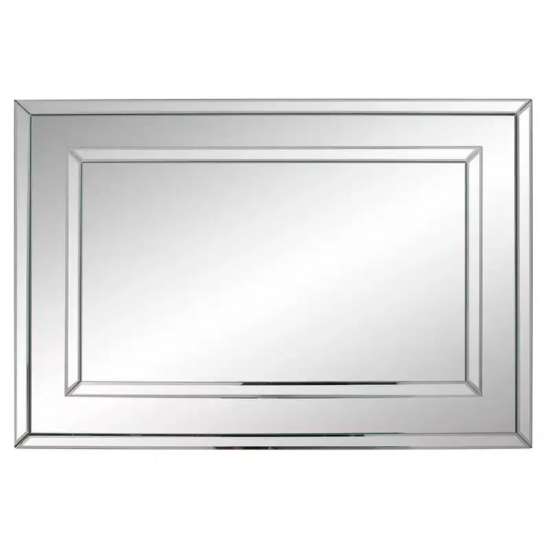 Specchio da parete rotondo Howard Elliott 38"x38" in rame brunito con cornice parziale in legno marrone: Stile moderno, Nessun assemblaggio richiesto