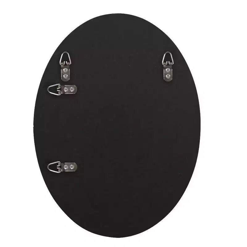 Specchio da parete ovale smussato Howard Elliott 40x30 cm con cornice a specchio e accenti opalini: Arredamento moderno, cornice in legno, montaggio a parete, nessun assemblaggio richiesto
