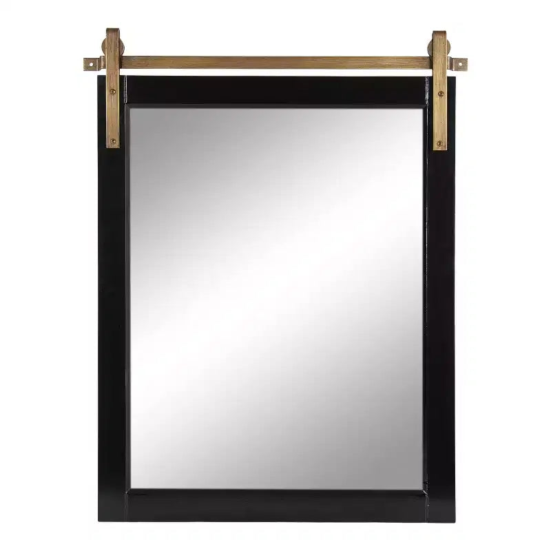 Specchio da Parete Decorativo Skylan 24"x31" Nero - Kate & Laurel All Things Decor: Stile Moderno Fattoria, Forma Rettangolare, Montaggio a Parete
