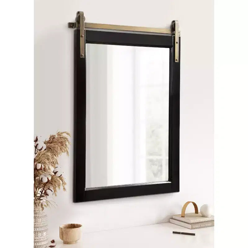 Specchio da Parete Decorativo Skylan 24"x31" Nero - Kate & Laurel All Things Decor: Stile Moderno Fattoria, Forma Rettangolare, Montaggio a Parete