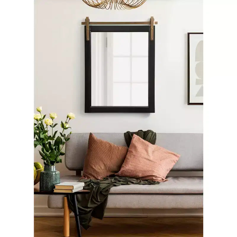 Specchio da Parete Decorativo Skylan 24"x31" Nero - Kate & Laurel All Things Decor: Stile Moderno Fattoria, Forma Rettangolare, Montaggio a Parete