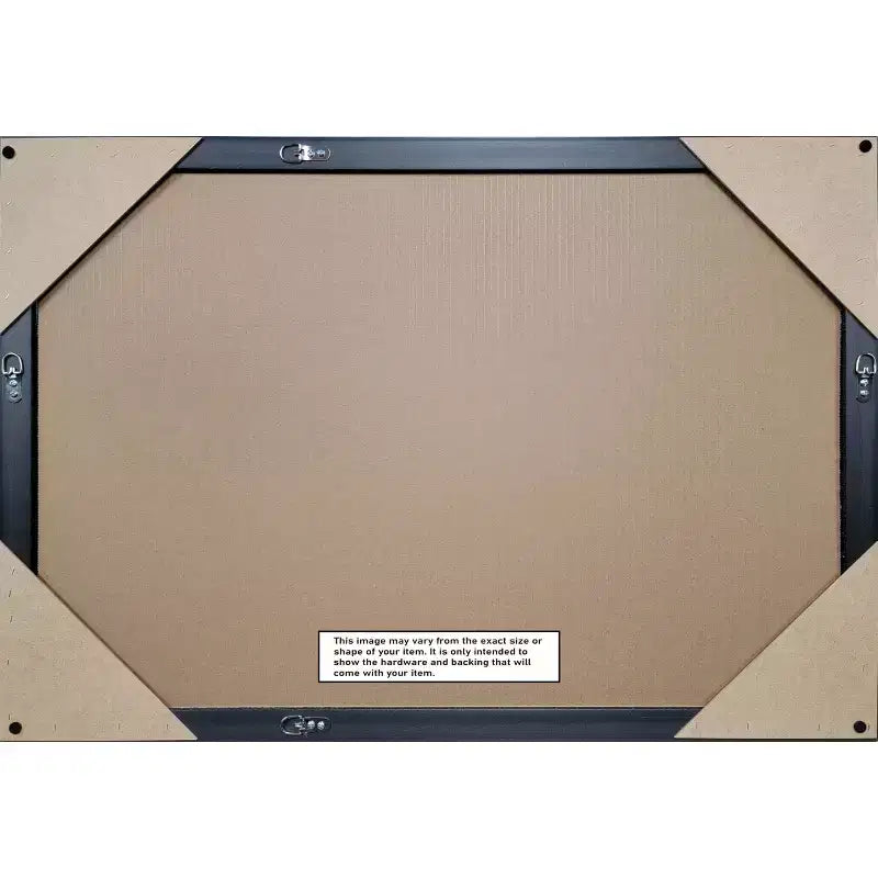 Amanti Art 39"x27" Specchio da parete non smussato in legno sottile per bagno Noce caldo: Specchio rettangolare moderno, montaggio a parete, cornice in legno