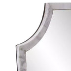 Specchio da parete rettangolare Howard Elliott 36"x20" con cornice in marmo bianco