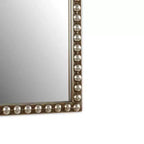 Specchio da parete Holli Furniture con perline in metallo, marrone
