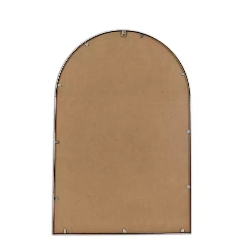 Specchio da parete Holli Furniture con perline in metallo, marrone