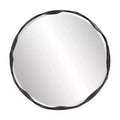 Howard Elliott 40"x40" Millennium Silver Square Wall Mirror: Modern Style, Wood Frame, Wall Mounted