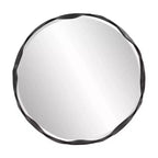 Howard Elliott 40"x40" Millennium Silver Square Wall Mirror: Modern Style, Wood Frame, Wall Mounted