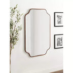 Kate & Laurel All Things Decor Specchio da parete con cornice Plumley 24"x36" Bronzo