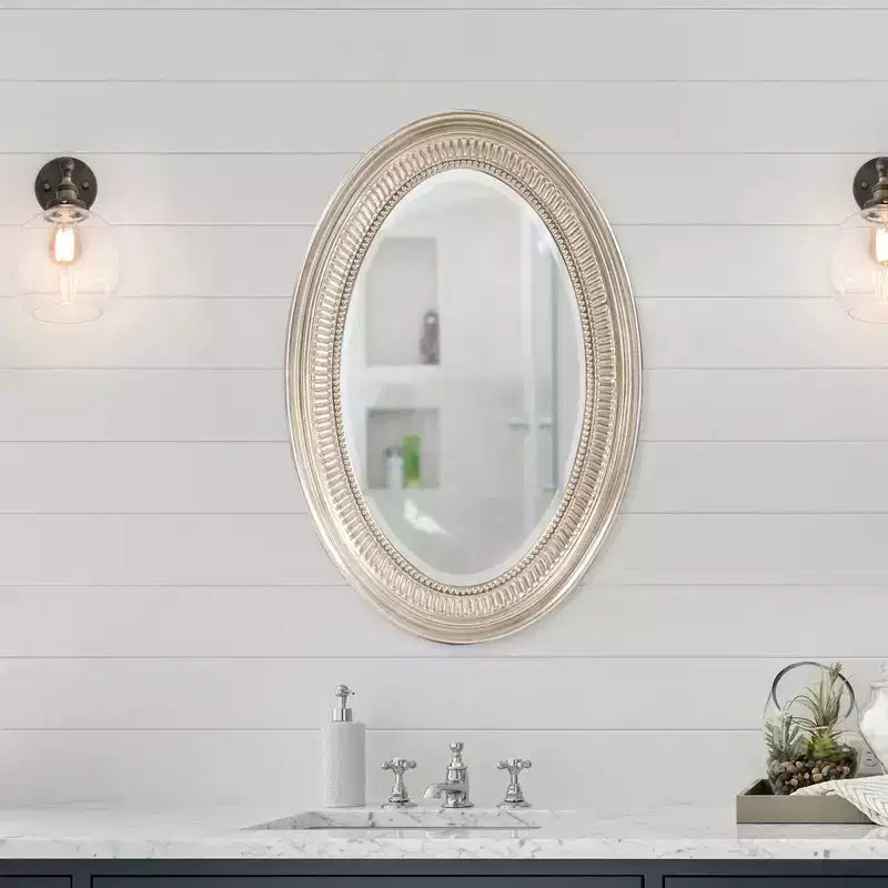 Howard Elliott Specchio da parete rettangolare Clarke con cornice in ferro da 42,5"x30,5": stile moderno, nessun assemblaggio, montaggio a parete