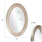 Howard Elliott Specchio da parete rettangolare Clarke con cornice in ferro da 42,5"x30,5": stile moderno, nessun assemblaggio, montaggio a parete