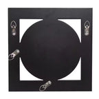 Howard Elliott Specchio da parete e d'accento quadrato e rotondo Lula 12"x12": bordo smussato, cornice in vetro, nessun assemblaggio richiesto