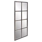 Howard Elliott 24"x48" Specchio da parete Atrium con cornice in metallo, bronzo oliato: vetro smussato, arredamento moderno