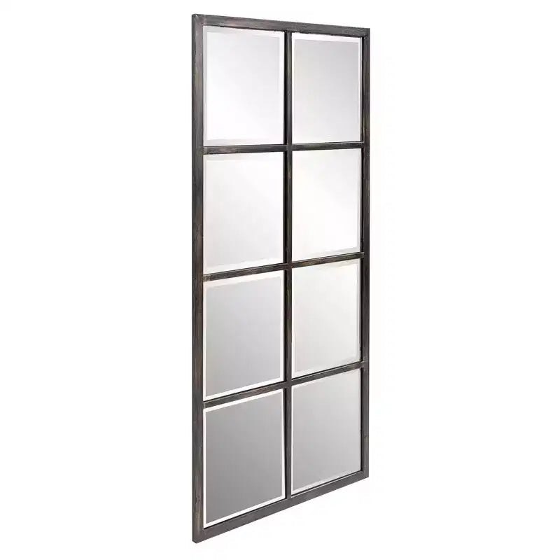 Howard Elliott 24"x48" Specchio da parete Atrium con cornice in metallo, bronzo oliato: vetro smussato, arredamento moderno