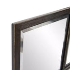 Howard Elliott 24"x48" Specchio da parete Atrium con cornice in metallo, bronzo oliato: vetro smussato, arredamento moderno