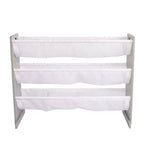 Organizzatore per animali di peluche per bambini Humble Crew Slate grigio: struttura in MDF, 3 ripiani, 4 ripiani a contenitore, 81,3 cm A x 106,7 cm L x 27,9 cm P