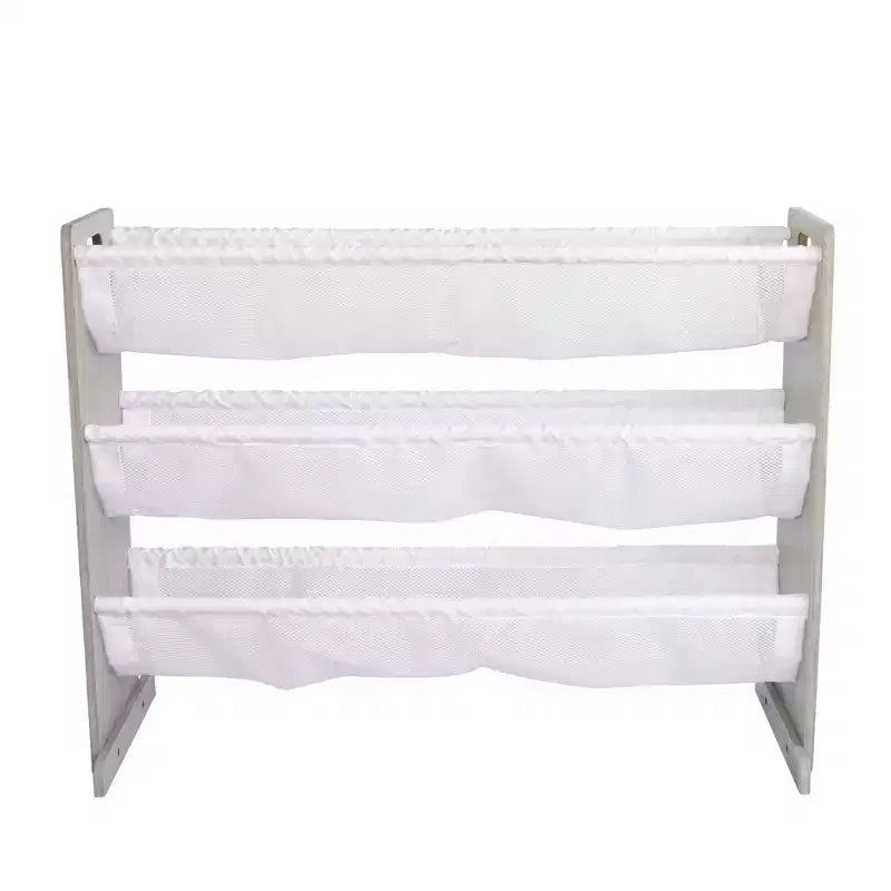 Organizzatore per animali di peluche per bambini Humble Crew Slate grigio: struttura in MDF, 3 ripiani, 4 ripiani a contenitore, 81,3 cm A x 106,7 cm L x 27,9 cm P