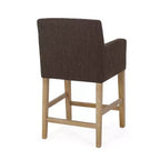 Sgabelli da bancone Christopher Knight Home Chaparral in tessuto contemporaneo con struttura in legno, altezza 66 cm (set da 2)