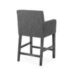 Sgabelli da bancone Christopher Knight Home Chaparral in tessuto contemporaneo con struttura in legno, altezza 66 cm (set da 2)