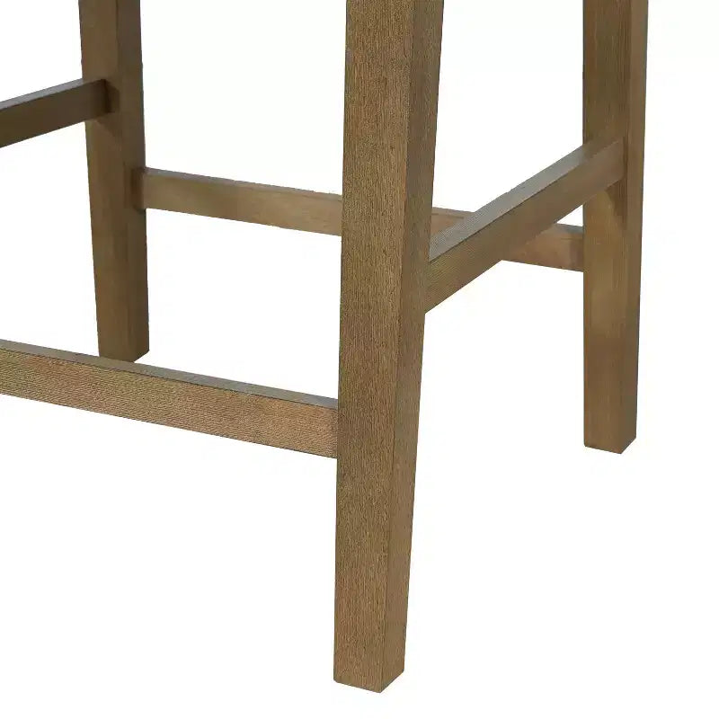 Sgabelli da bancone Christopher Knight Home Chaparral in tessuto contemporaneo con struttura in legno, altezza 66 cm (set da 2)