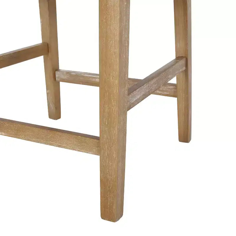 Sgabelli da bancone Christopher Knight Home Chaparral in tessuto contemporaneo con struttura in legno, altezza 66 cm (set da 2)