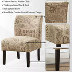Poltrona moderna senza braccioli in tessuto Capa di Roundhill Furniture