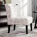 Poltrona moderna senza braccioli in tessuto Capa di Roundhill Furniture