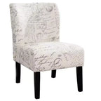 Poltrona moderna senza braccioli in tessuto Capa di Roundhill Furniture