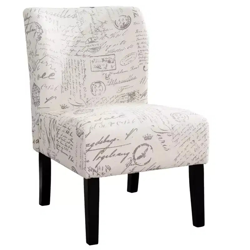 Poltrona moderna senza braccioli in tessuto Capa di Roundhill Furniture