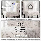 Poltrona moderna senza braccioli in tessuto Capa di Roundhill Furniture