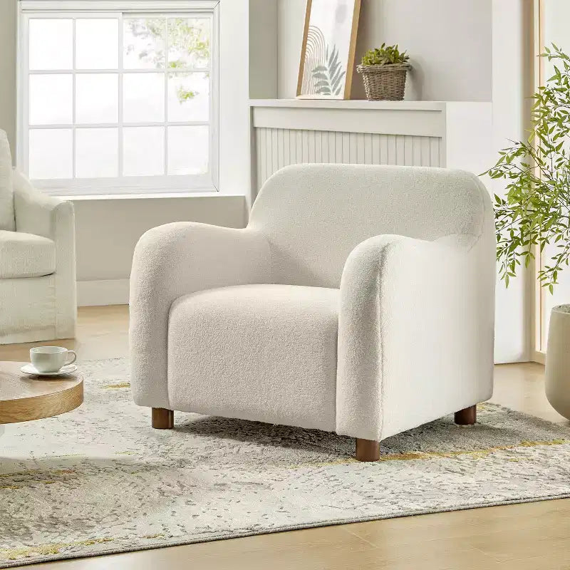Poltrona Klaudius 35 con Rivestimento in Bouclé | HULALA HOME