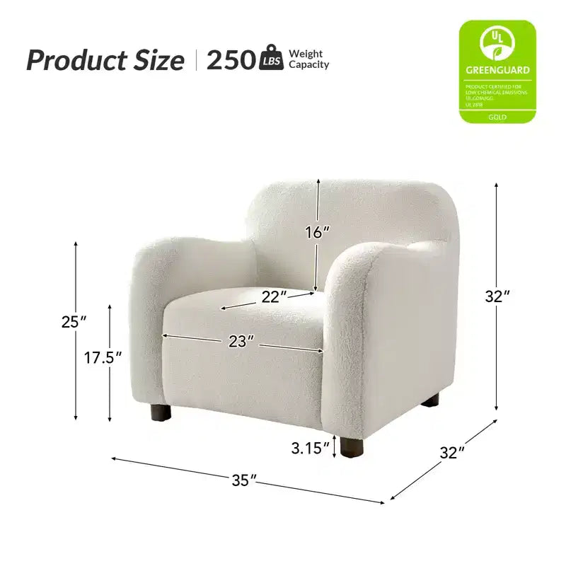 Poltrona Klaudius 35 con Rivestimento in Bouclé | HULALA HOME