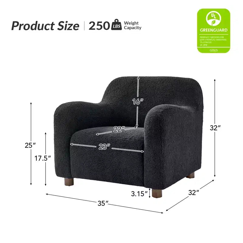 Poltrona Klaudius 35 con Rivestimento in Bouclé | HULALA HOME