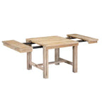 Tavolo da pranzo allungabile Whisen Farmhouse 6 pezzi con 4 sedie imbottite e panca