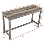 AndMakers Tavolo da pranzo in legno con quattro gambe da 150 cm L, 3 posti a sedere