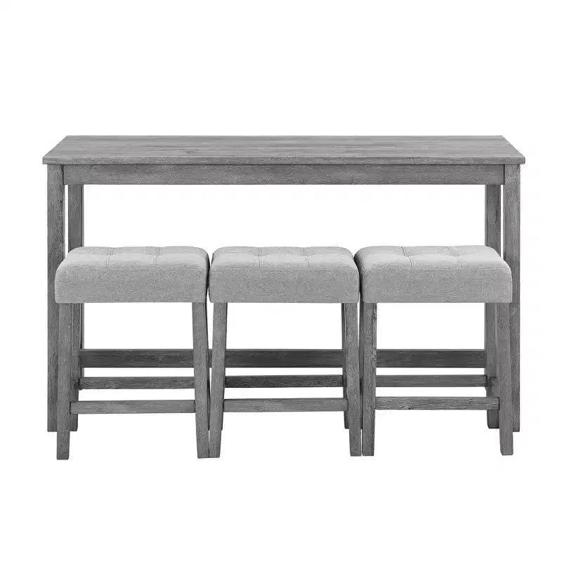 AndMakers Tavolo da pranzo in legno con quattro gambe da 150 cm L, 3 posti a sedere