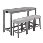 AndMakers Tavolo da pranzo in legno con quattro gambe da 150 cm L, 3 posti a sedere