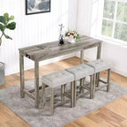 AndMakers Tavolo da pranzo in legno con quattro gambe da 150 cm L, 3 posti a sedere