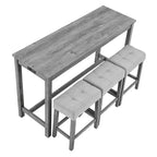 AndMakers Tavolo da pranzo in legno con quattro gambe da 150 cm L, 3 posti a sedere