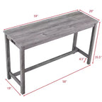 AndMakers Tavolo da pranzo in legno con quattro gambe da 150 cm L, 3 posti a sedere