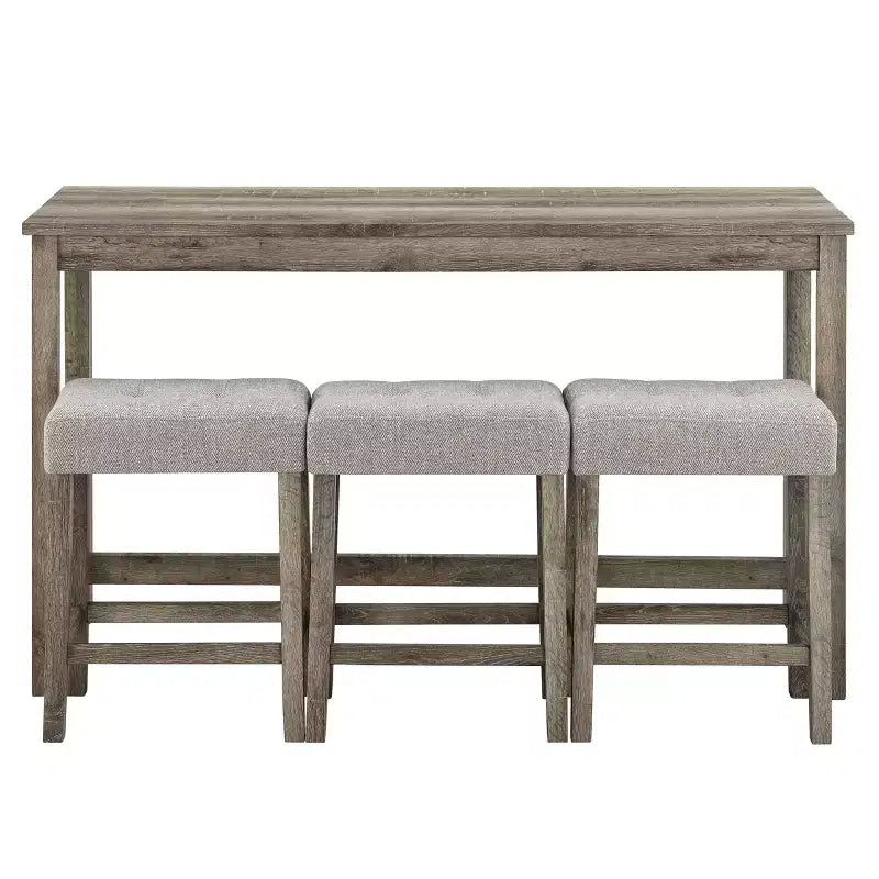 AndMakers Tavolo da pranzo in legno con quattro gambe da 150 cm L, 3 posti a sedere