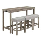 AndMakers Tavolo da pranzo in legno con quattro gambe da 150 cm L, 3 posti a sedere