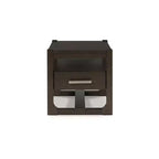 Signature Design by Ashley Breckington Tavolino Laterale Contemporaneo con Cassetti Contenitori, Marrone Scuro
