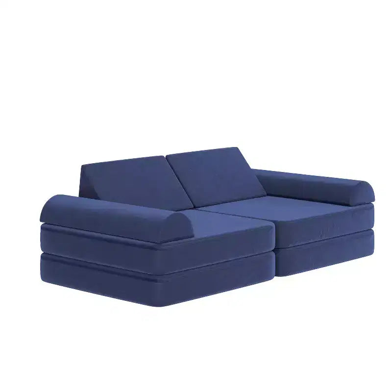 Divano modulare da gioco per bambini Flash Furniture Marlowe con 6 pezzi di divano componibile in morbida schiuma