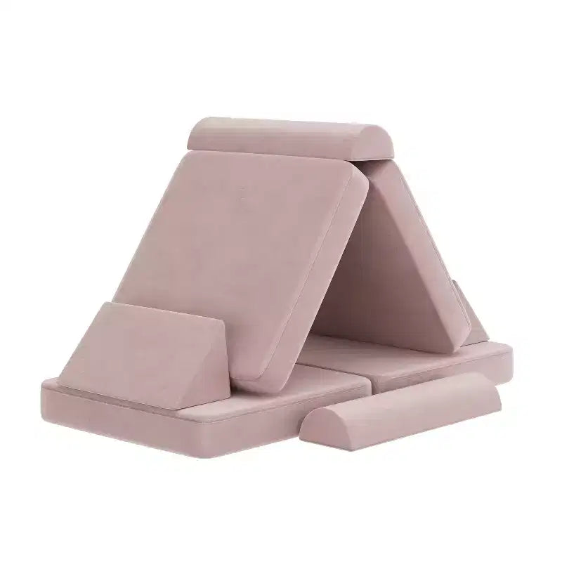 Divano modulare da gioco per bambini Flash Furniture Marlowe con 6 pezzi di divano componibile in morbida schiuma