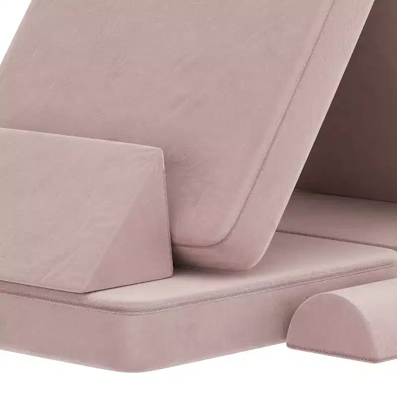 Divano modulare da gioco per bambini Flash Furniture Marlowe con 6 pezzi di divano componibile in morbida schiuma