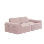 Divano modulare da gioco per bambini Flash Furniture Marlowe con 6 pezzi di divano componibile in morbida schiuma